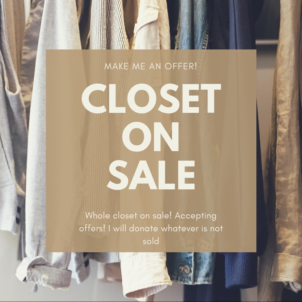 Closet Sale!